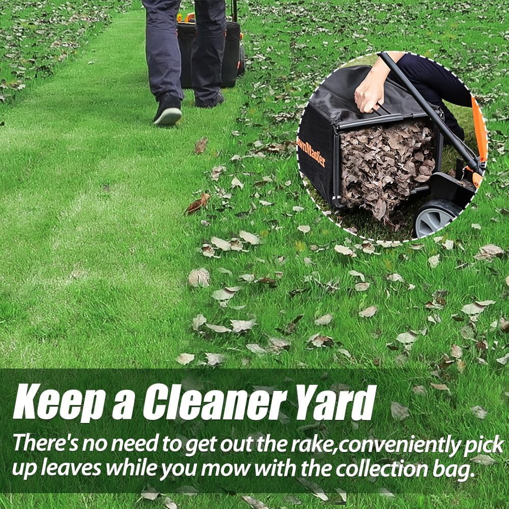 LawnMaster CLMF4817E 48V MAX Brushless Mower with 2X24V MAX 4.0Ah Battery and a Dual Charger