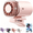 Pink, variant on Car Clip on Fan – USB rechargeable fan with powerful semiconductor cooling, lightweight and portable for cars, beaches, or umbrellas