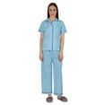 thumbnail image 1 of Inkmeso Ensemble de Pyjama en Coton pour Femmes, Manches Courtes Classiques, 2 Pcs, Chemise et Pyjama de Détente, 1 of 7