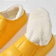 thumbnail image 5 of Waterproof Cotton Slippers for Women Men Winter Outdoor Indoor Home Plush Warm Thick Sole Anti slip Cotton Shoes for Couple, 5 of 7