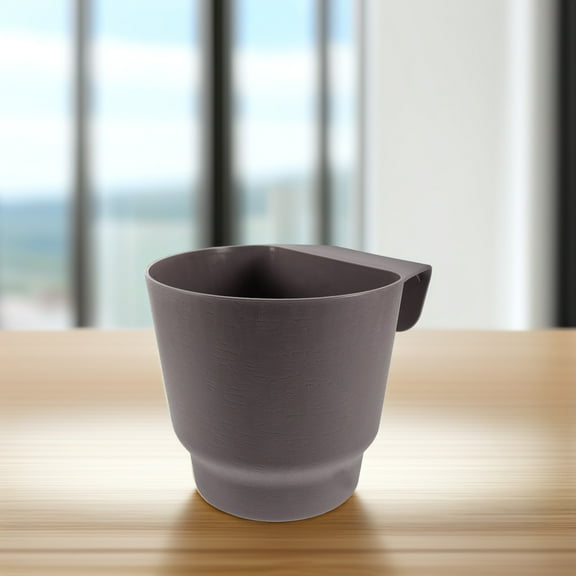 Homoyoyo Durable Grey Railing Planter Hanging Flower Pot for Garden Use