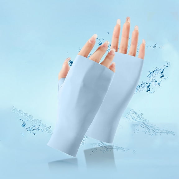 Women Outdoor Gloves Wrist Length Sun Block Driving Gloves Fingerless Glove Gloves Mittens for Women Cold Weather Mittens for Women Cold Weather Heated Gloves Mittens Women Gloves Mittens Convertible