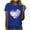 Blue, variant on Meichang Baseball Shirts Women Baseball Heart Graphic Tees Shirts Short Sleeve Tops Crew Neck Casual Loose Fit Tshirts Summer Fashion Mom T Shirts Blue XXL