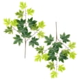 thumbnail image 1 of 2 piezas de hojas artificiales de imitación de álamo temblón, pequeñas hojas falsas, ramas de árbol para decoración del hogar, ramas verdes para jarrón., 1 of 6