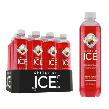 Sparkling Ice, Cherry Limeade, 17 Fl Oz, 12 Count (Best Black Cherry Soda)