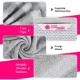 thumbnail image 5 of CASA COPENHAGEN Solitaire Mix 6 Pieces Towel Set- Grey Violet + Black, 600 GSM 2Bath Towel 2Hand Towel 2Washcloth, Designed in Denmark Made of Soft Egyptian Cotton for Bathroom, Kitchen & Shower, 5 of 7