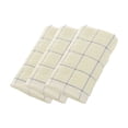 thumbnail image 1 of Beige Soft Absorbent Plaid Face Towel Set With Premium Cotton Material, Quick Drying Feature And Fade-Resistant Design For Bathroom, Gym And Travel Use, 3-Pack Towels 13.77*29.52In, 1 of 7
