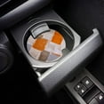 thumbnail image 3 of FMSHPON Geometric Abstract Oil Painting Style Orange Set of 4 Car Coaster for Drinks, Absorbent Ceramic Stone Coasters Cup Mat with Cork Base for Home Kitchen Room Coffee Table Bar Decor, 3 of 5