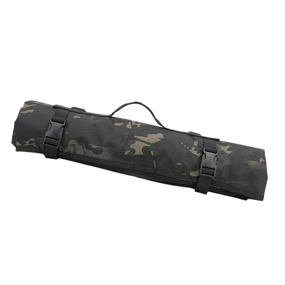 Mostín de campamento al aire libre Manta plegable Plegado impermeabilizando el agua portátil Picnic Mat de picnic Pading para park BBQ mochilero patio Floral negro
