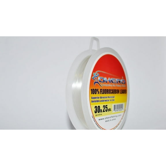 Ohero 100% Fluorocarbon Leader 15 Yard Spool