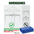 thumbnail image 4 of Repuesto de Toldo Lona 3x3 Azul Para Carpas  Inmatmex, 4 of 10