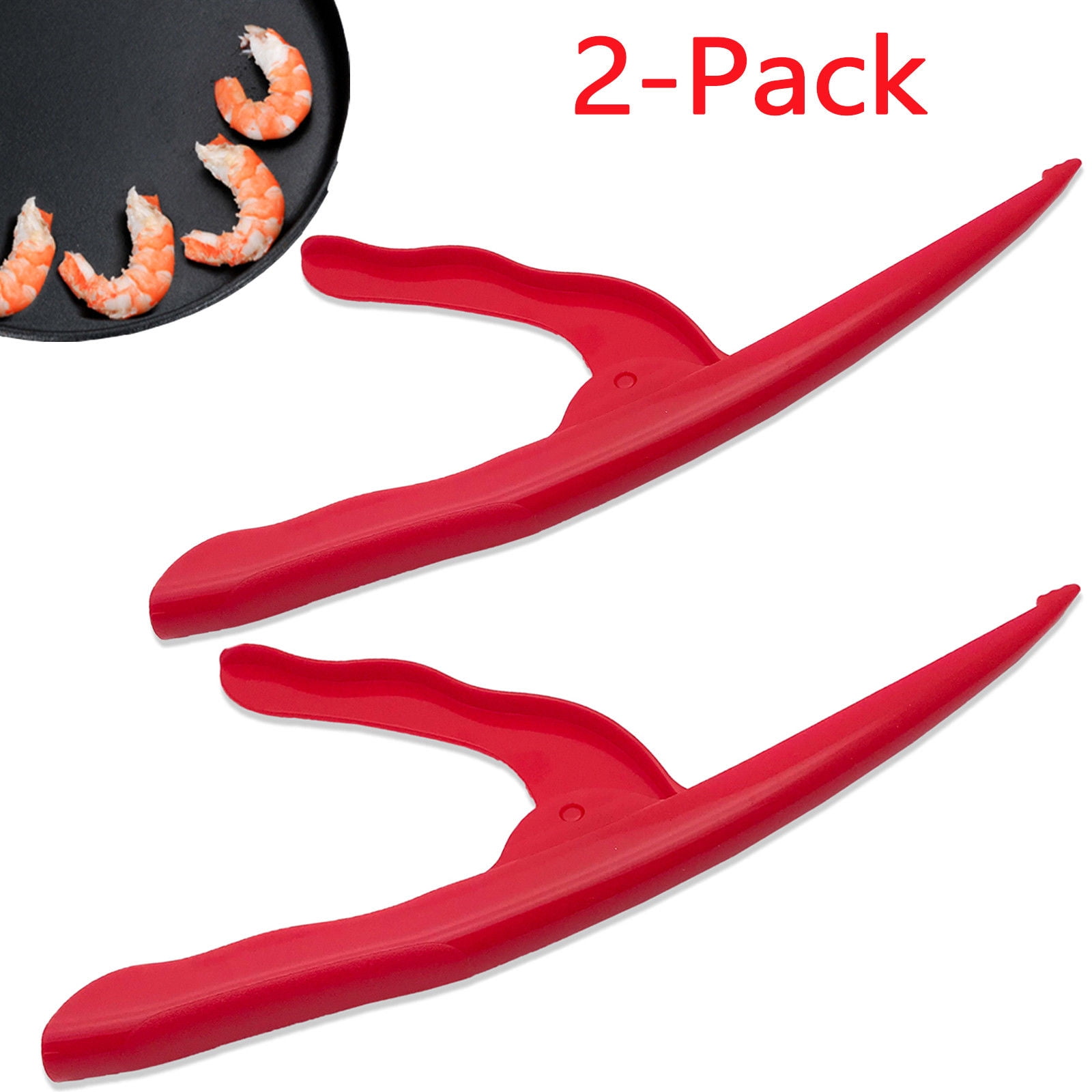 2-Pack Portable Prawn Peeler Shrimp Deveiner Peel Devices Kitchens Tools New 