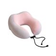 thumbnail image 2 of MMJ Memory Foam U Shaped Travel Pillow Ice Silk Cooling Neck Rest Slow Rebound Portable for Airplane Car Nap Washable Cover, 11.81x11.41in, 2 of 6