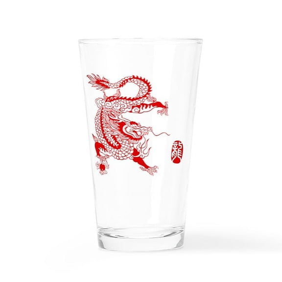 CafePress - Asian Dragon - Pint Glass, Drinking Glass, 16 oz. CafePress