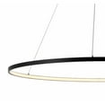 thumbnail image 4 of JONATHAN Y Brice 35" Modern Contemporary Metal Round Integrated LED Pendant, Matte Black, 4 of 9