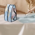 thumbnail image 3 of HELLHERO Rose Marble Texture Pattern Portable Iron Storage Bag 11.8x6.69x5.5 Inches Handheld Lightweight Organizer, Bag Only, 3 of 6