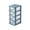 Blue, variant on Storage Box, Tall 4-Layer Drawer Organizer, Clear Plastic Storage with Tall Drawers, Large Capacity Desktop Organizer for Supplies, Stackable Vertical Drawer Unit, Dust Proof Organizer Box