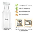 thumbnail image 6 of Sunjoy Tech 1 5L Square Water Carafe Top Lid Juice Containers Clear Pitcher Leakproof Iced Tea Juice Water Jug for Home Bar Kitchen Restaurant, 6 of 7