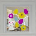 thumbnail image 2 of Northlight 11-Piece Bright Floral Spring Easter Egg Gel Window Clings, 2 of 2