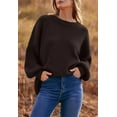 thumbnail image 4 of PRETTYGARDEN Women's Oversized Sweaters Sleeve Crew Neck Jumper Tops Chunky Knit Pullover Sweater, 4 of 6