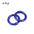 thumbnail image 3 of Unique Bargains Round Spring O Rings, 25mm/ 0.98' Trigger Buckle Snap Sapphire, 4Pack, 3 of 5