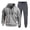 Light Gray&1080, variant on CONFREE Mens Tracksuit 2 Peice Sets Casual Men's Jogging Sweatsuit Set Solid Zip Pullover Hoodies Pants Athletic Sweat Track Suit for Men