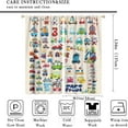 thumbnail image 3 of Kids Car Curtains for Bedroom,Cartoon Style Fun Graffiti Colorful Cars Print Blackout Rod Pocket Window Treatments Drapes for Bedroom Living Room Home Decor42x54in, 3 of 6