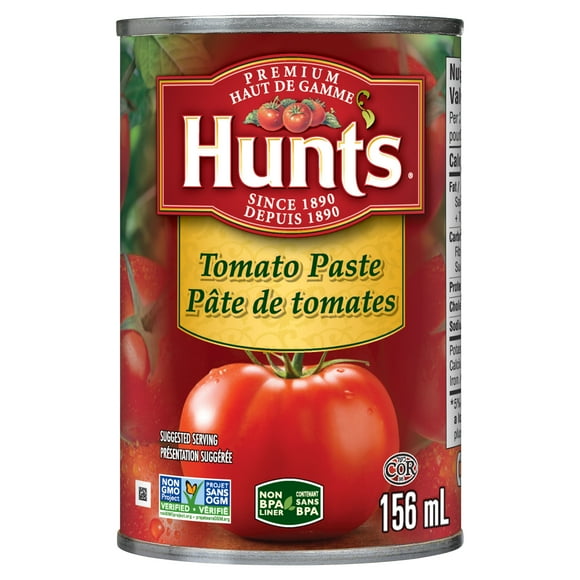 Hunt’s Original Tomato Paste (156 mL), Made in Canada from Domestic and Imported ingredients, 156 mL