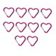 thumbnail image 1 of 10 mosquetones con forma de corazón para llavero, bonitos mosquetones de aluminio para escalada, hamacas, correas de perro, portabotellas y llaves., 1 of 8