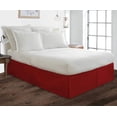 thumbnail image 2 of Pleated Bed Skirt for Short Queen Size Beds - 100% Microfiber Bed Skirt, Easy Fit Upto 22" Inch - Pleated Ruffled Bed Skirt Solid Dust Ruffle - Burgundy Solid., 2 of 4