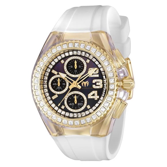 TechnoMarine TM-121059 Cruise Chronograph Quartz Crystal Black Dial Ladies Watch