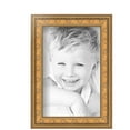 thumbnail image 2 of ArtToFrames 4" x 6" Gold with Star Picture Frame, 4x6 inch Gold Wood Poster Frame (WOM-4755), 2 Pack, 2 of 6