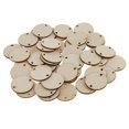 thumbnail image 1 of Paquete de 6-12, 50 piezas, discos de madera sin terminar, manualidades DIY, 35 X 6 piezas Sunnimix Rebanadas de madera para manualidades, 1 of 8