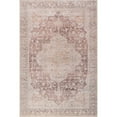 thumbnail image 4 of nuLOOM Rora SplashGuard Medallion Machine Washable Area Rug, 8', Round, Rora Pale Pink, 4 of 11