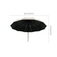thumbnail image 3 of PATLOLLAV 60 Rib Folding Umbrella for Sunny and Rainy Days – Fully Automatic Large Reinforced Black Plastic Sunshade with UPF53+ Sun Protection and Quick-Dry Technology, 3 of 6