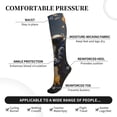 thumbnail image 2 of Sikiie Romantic Flower Astronaut Couple 1 Pairs Compression Socks for Men and Women 15-20 mmHg Running Support Socks, 2 of 7