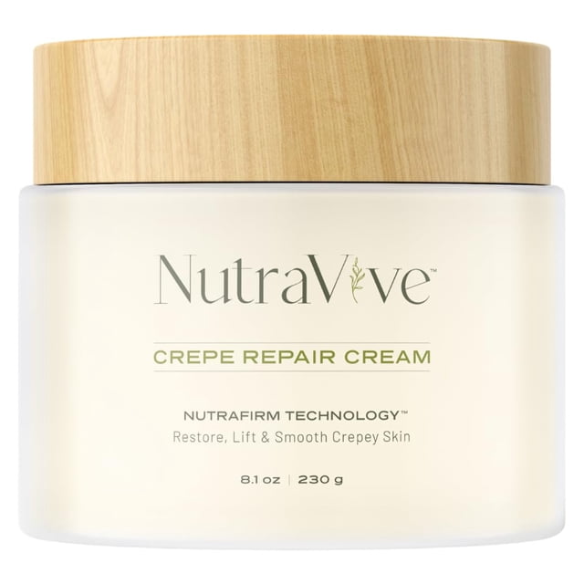 Crema reparadora de crepes NutraVive antienvejecimiento 240 ml con NutraFirm