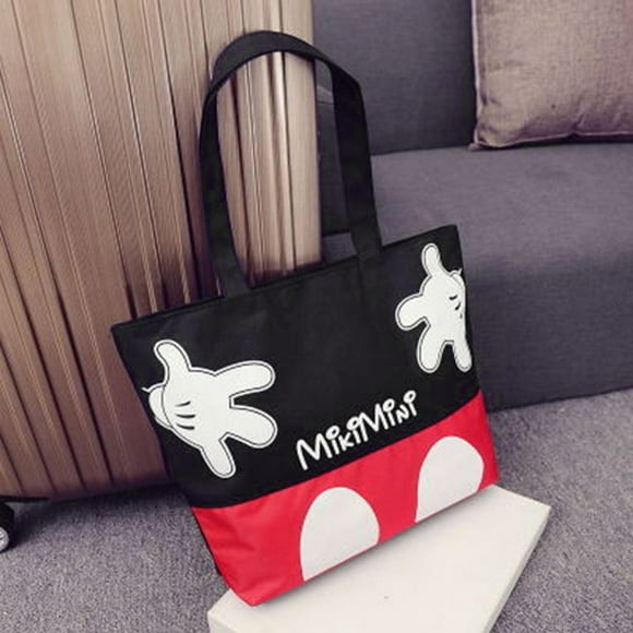 Lovely Cute Design Cartoon Printed Women Canvas Single Shoulder Bag Large Capacity Casual Teenage Girls Shopping Bag
