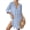 Blue-2, variant on Bsubseach Fashion Women Beach Cover Ups Swiss Dot Shirt Dresses Button Down Swim Coverup Vacation Outfits