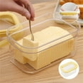 thumbnail image 5 of Skegnu Plastic Butter Cutter Slicer, Large Airtight Butter Dish Container With Lid For Fridge, Easy To Cut & Store Kitchen Organizers And Storage on Clearance Under $10, 5 of 9