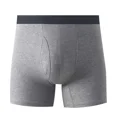 thumbnail image 2 of 5PK Mens Cotton Boxer Briefs Tagless Comfort Flex Underwear With Opening Fly, 2 of 8
