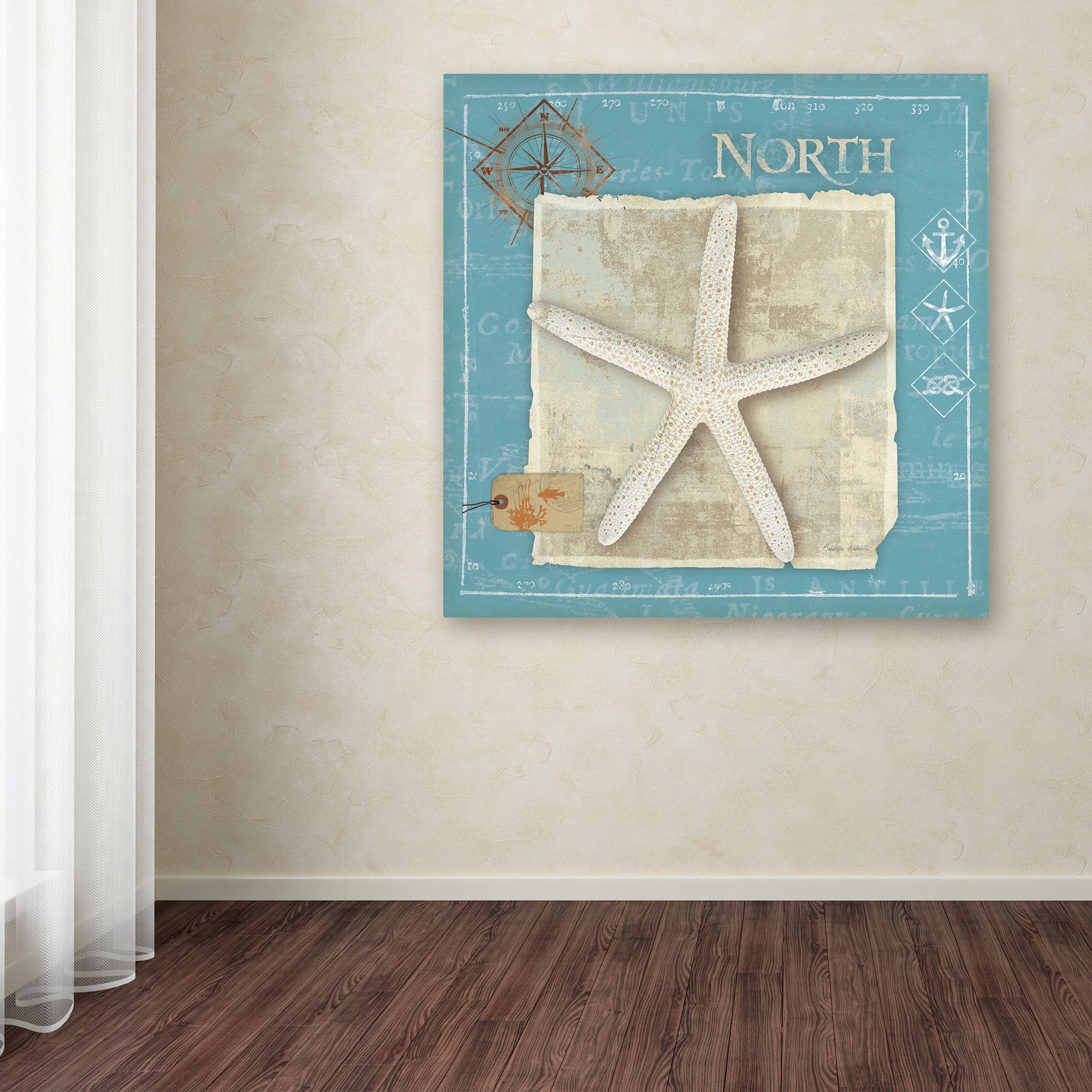 Trademark Fine Art "Points North" Canvas Art by Belinda Aldrich