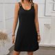 thumbnail image 3 of Sexy Vestido Casual para las Mujeres Vestido de Cuello Redondo sin Mangas de Color Sólido, Moda de Verano de Poliéster Ligero, 3 of 7