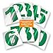 thumbnail image 2 of iSYFIX Reflective Green Vinyl Numbers Stickers - (2 Sets) 1.5 Inch - Premium Decal Die Cut and Pre-Spaced for Mailbox, Signs, Window, Door, Cars, Trucks, Home, Business, Address Number, Indoor/Outdoor, 2 of 4