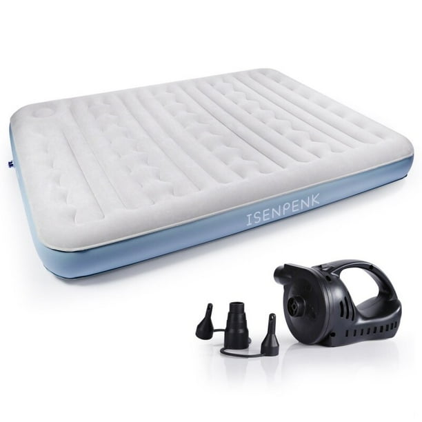 Camping Air Bed, Queen Size Blow Up Mattress Inflatable ...