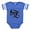 Royal Blue, variant on CafePress - Gothic Skull Initial Z - Cute Infant Baby Football Bodysuit