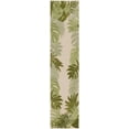 thumbnail image 2 of Nourison Aloha Indoor/Outdoor Ivory Green 2' x 6' Area Rug (2x6), 2 of 8
