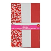 WAY TO CELEBRATE! Heart Multi-color Paper Valentine's Day Gift Wrap Tissues, (12 Count)