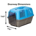 thumbnail image 5 of Transportín para mascotas MidWest Homes para mascotas con lados rígidos, azul, 5 of 5