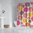thumbnail image 2 of Waterproof Colorful Abstract Peonies Flowers Shower Curtain 72x72 Inch Boho Style Polyester Unique Shower Curtain for Bathroom Hotel Home Decor with 12 Plastic Hooks, 2 of 5